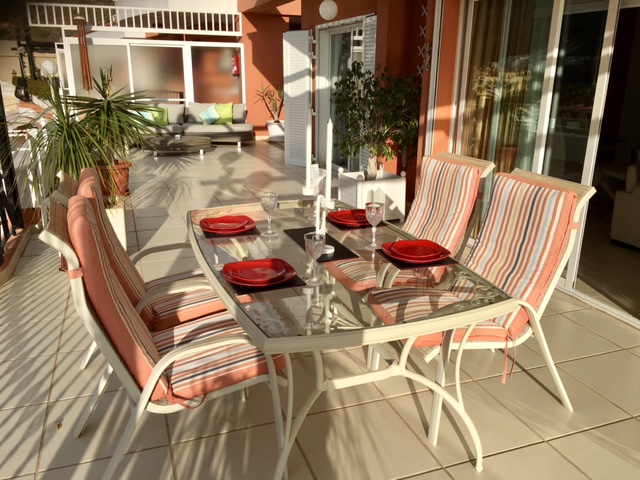 Penthouse Paraiso Mogan  - Luxury 2 bedroomed  -  fabulous views - Dining on terrace